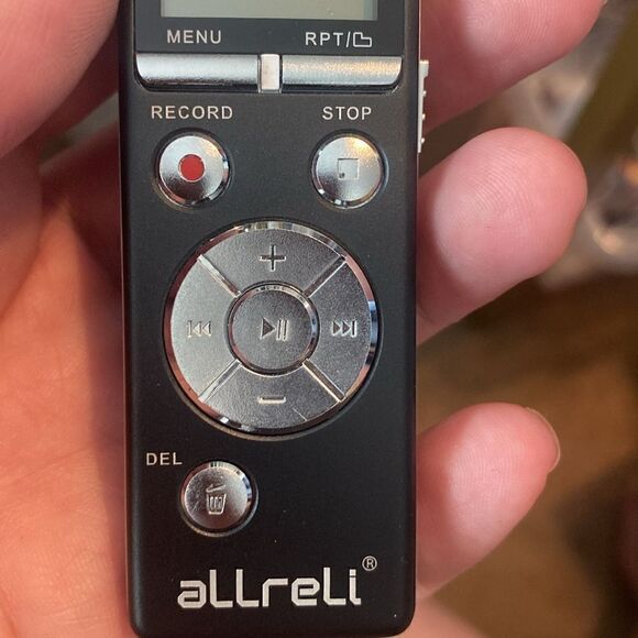 EUC aLLreli CP0037 Rechargeable Spy 8GB 1165Hr Digital Audio Voice Recorder - Picture 12 of 14